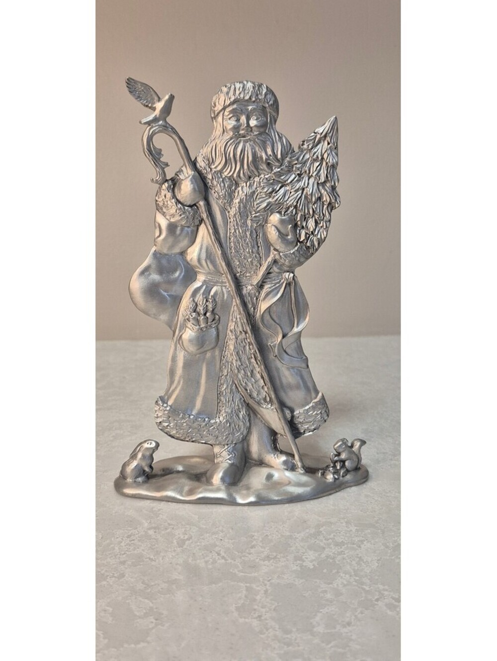 1995 Seagull Pewter Canada Old World German Santa Claus Christmas Figurine